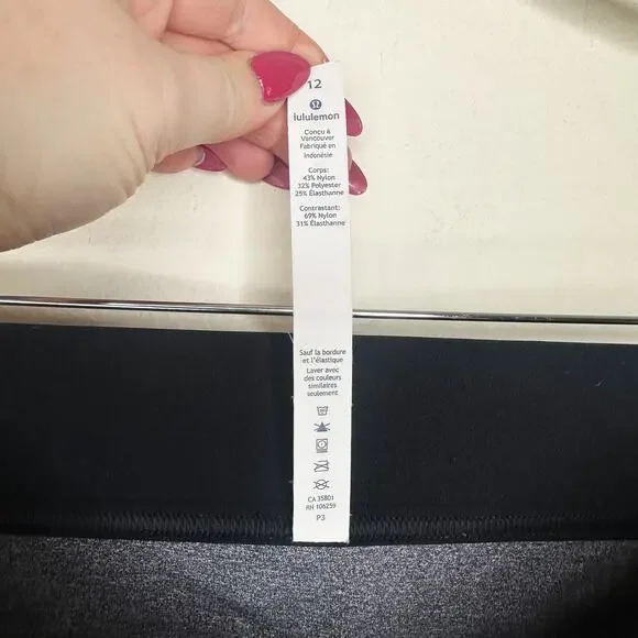 Lululemon Box It Out Tight Heathered Grey Black W5AU7S Luxtreme Leggings 12 - Picture 14 of 16